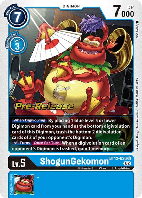 ShogunGenkomon BT12-026 [ Inglese / Giapponese ]