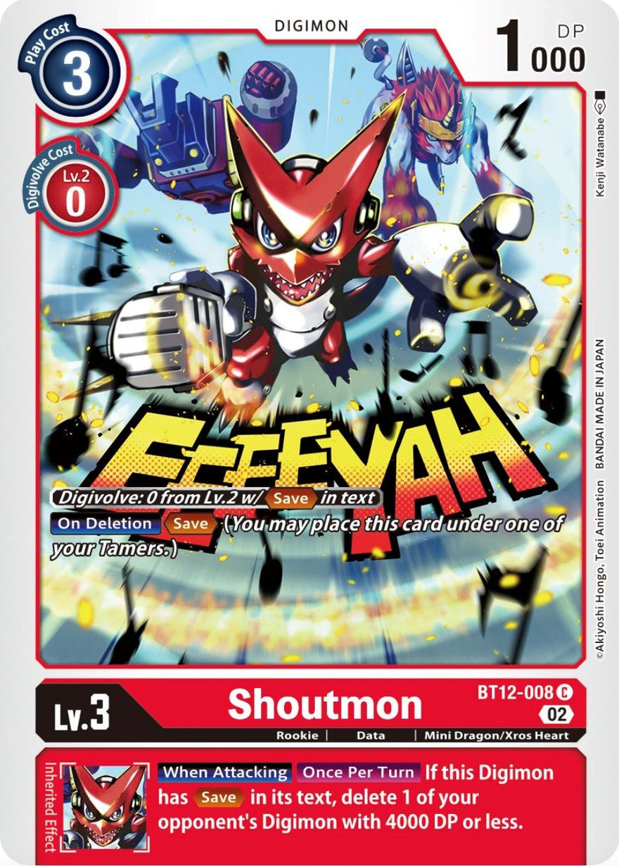 Shoutmon BT12-008 [ Inglese / Giapponese ]