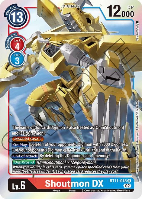 Shoutmon DX BT11-018 [ Inglese / Giapponese ]