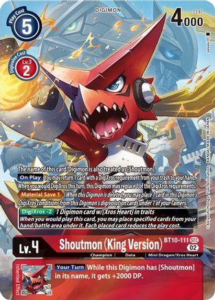 Shoutmon BT10-111 [ Inglese / Giapponese ]