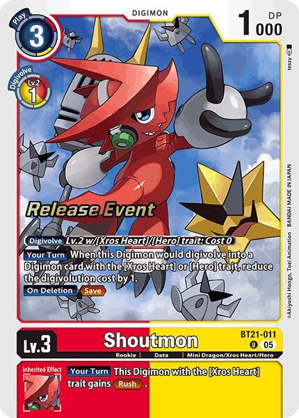 Shoutmon BT21-011 [ Inglese / Giapponese ]
