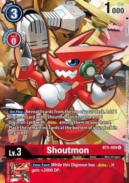 Shoutmon BT5-009 [ Inglese / Giapponese ]