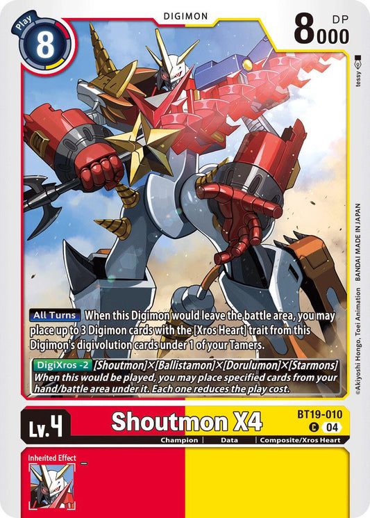 Shoutmon X4 BT19-010 [ Inglese / Giapponese ]