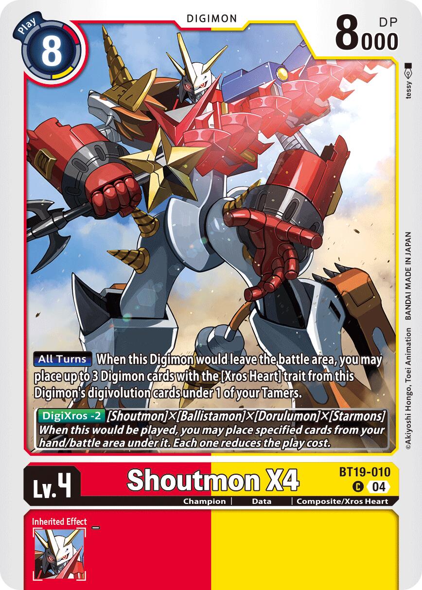 Shoutmon X4 BT19-010 [ Inglese / Giapponese ]