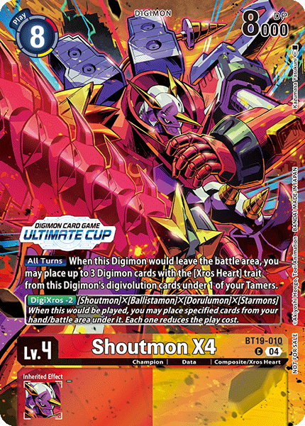 Shoutmon X4 BT19-010 [ Inglese / Giapponese ]