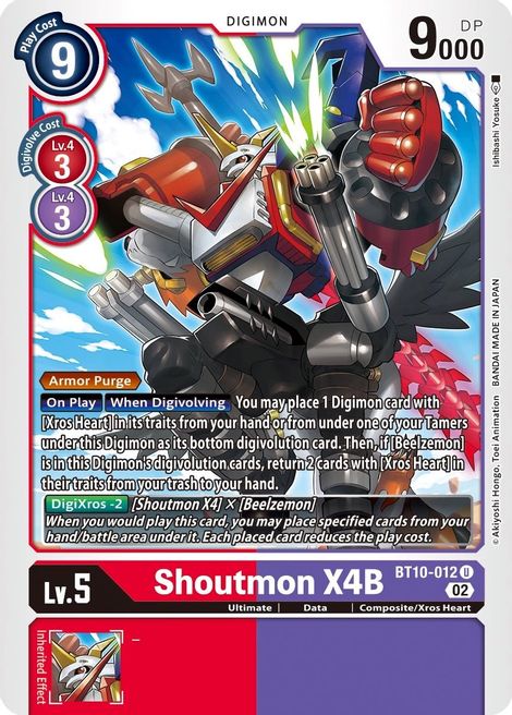 Shoutmon X4B BT10-012 [ Inglese / Giapponese ]