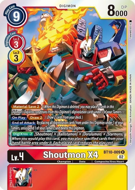 Shoutmon X4 BT10-009 [ Inglese / Giapponese ]