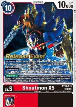 Shoutmon X5 BT19-013 [ Inglese / Giapponese ]