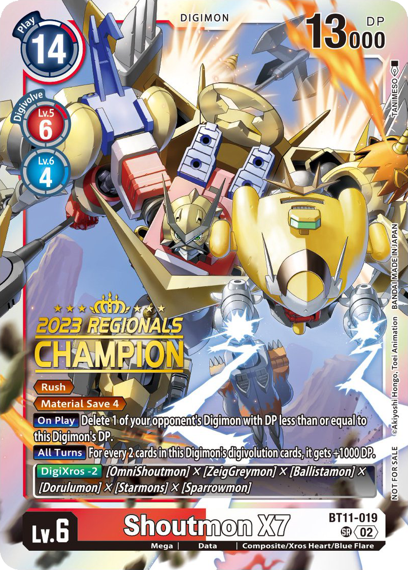 Shoutmon X7 BT11-019 [ Inglese / Giapponese ]