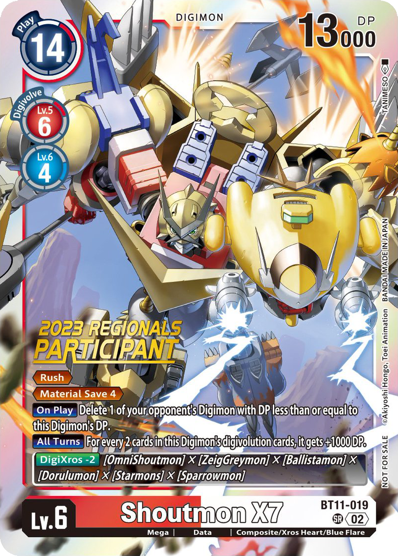 Shoutmon X7 BT11-019 [ Inglese / Giapponese ]