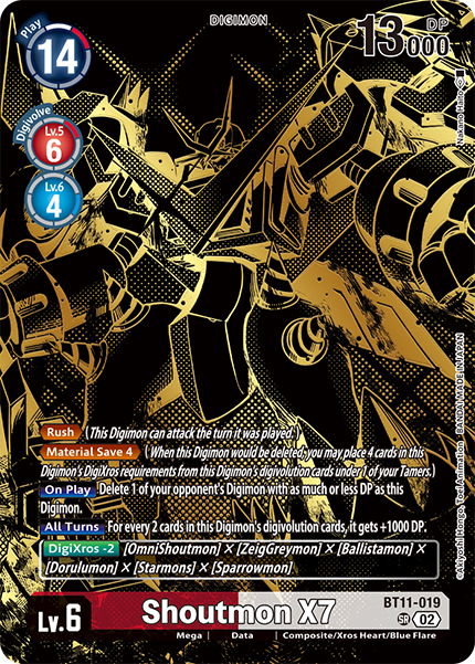 Shoutmon X7 BT11-019 [ Inglese / Giapponese ]