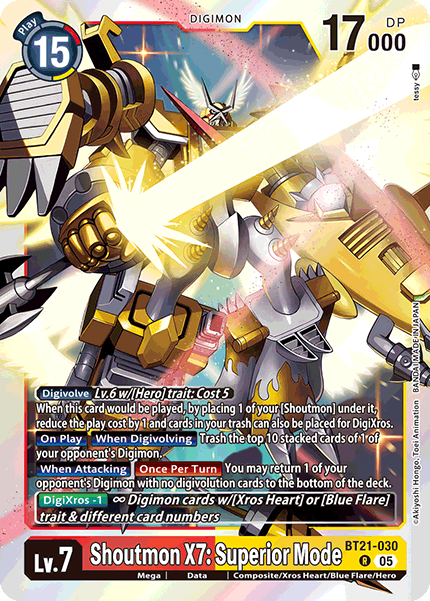 Shoutmon X7 : Superior Mode BT21-030 [ Inglese / Giapponese ]
