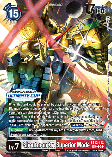 Shoutmon X7: Superior Mode BT12-112 [ Inglese / Giapponese ]