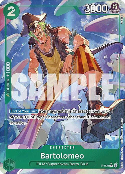 🇬🇧 Bartolomeo (Full Art) Bartolomeo PRB-01: The Best - Premium Booster