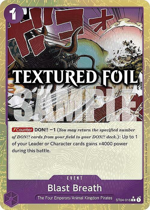 🇬🇧 Blast Breath (Textured Foil) Blast Breath PRB-01: The Best - Premium Booster