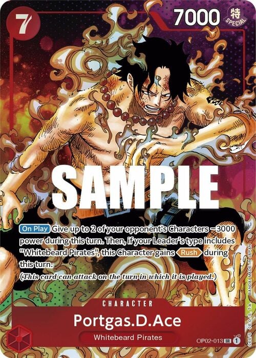 🇬🇧 Portgas.D.Ace (Alternate Art) Portgas.D.Ace OP-02: Paramount War