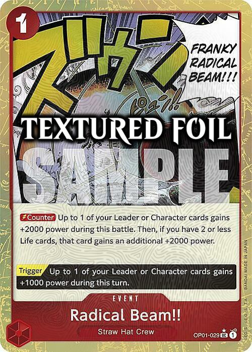 🇬🇧 Radical Beam!! (Textured Foil) Radical Beam!! PRB-01: The Best - Premium Booster