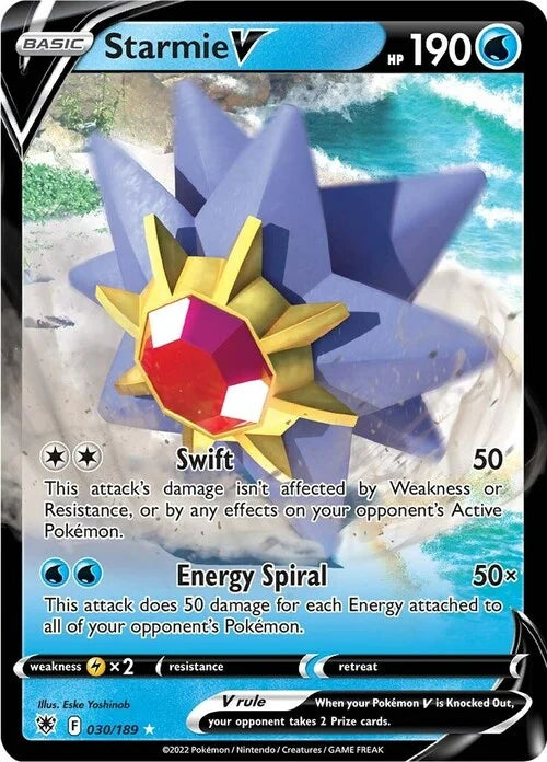 Starmie V [Swift | Energy Spiral](Ultra Rare 030/189) Starmie V Astral Radiance
