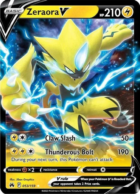 Zeraora V (Ultra Rare 053/159) Zeraora V Crown Zenith