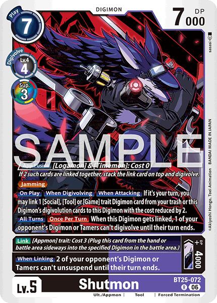 Shutmon BT25-072 [ Inglese / Giapponese ]