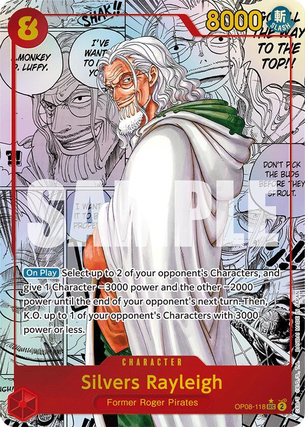 Silvers Rayleigh OP08-118 [ Inglese / Giapponese / Francese / Cinese Semplificato ]