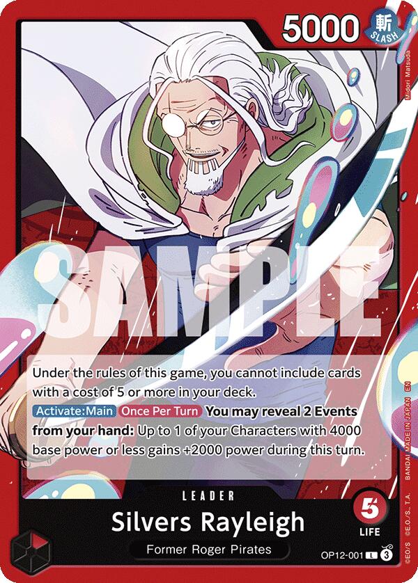 Silvers Rayleigh OP12-001 [ Inglese / Giapponese / Francese / Cinese Semplificato ]