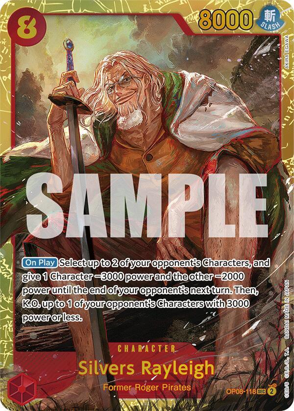 Silvers Rayleigh OP08-118 [ Inglese / Giapponese / Francese / Cinese Semplificato ]