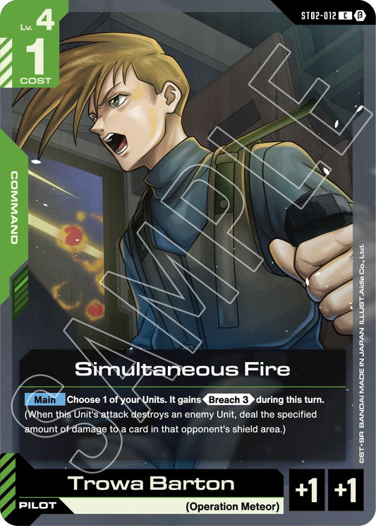 Simultaneous Fire ST02-012 [ Inglese / Giapponese ]
