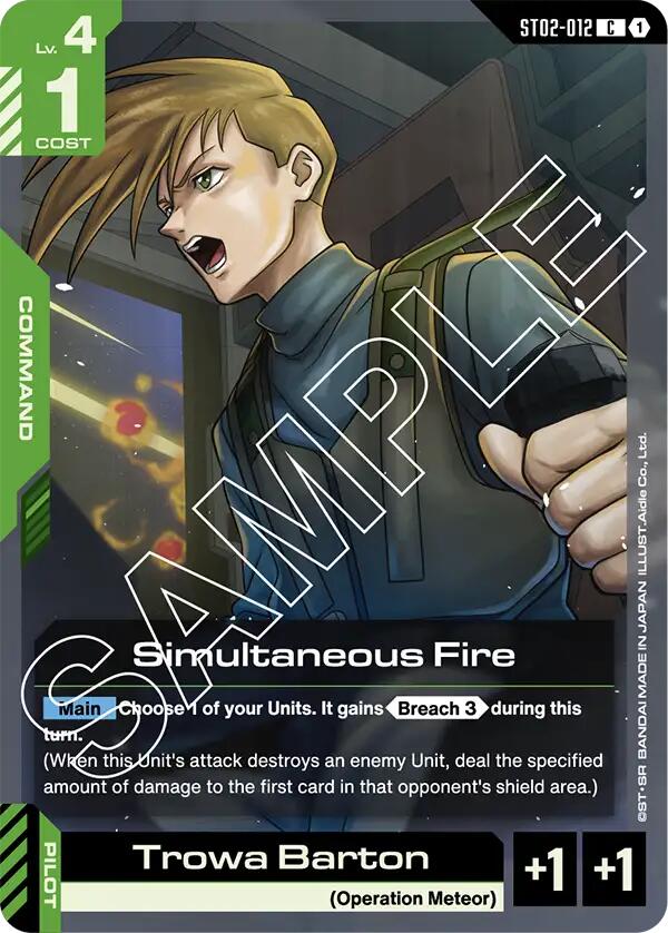 Simultaneous Fire ST02-012 [ Inglese / Giapponese ]