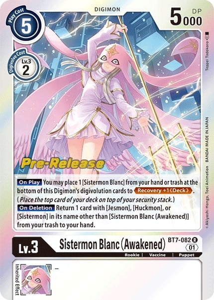 Sistermon Blanc Awakened BT7-082 [ Inglese / Giapponese ]