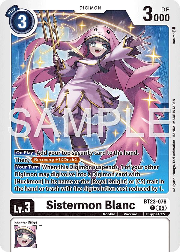 Sistermon Blanc BT23-076 [ Inglese / Giapponese ]