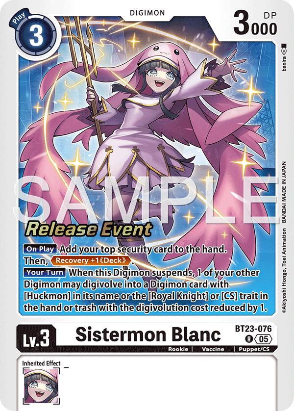 Sistermon Blanc BT23-076 [ Inglese / Giapponese ]