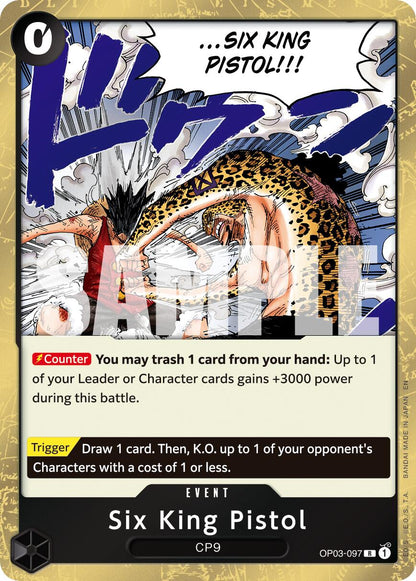 Six King Pistol OP03-097 [ Inglese / Giapponese / Francese / Cinese Semplificato ]