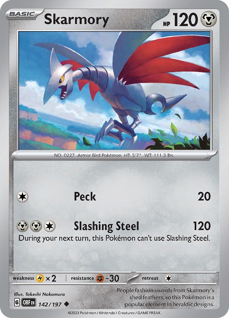 Skarmory - Ossidiana Infuocata 142/197 [ Italiano ]