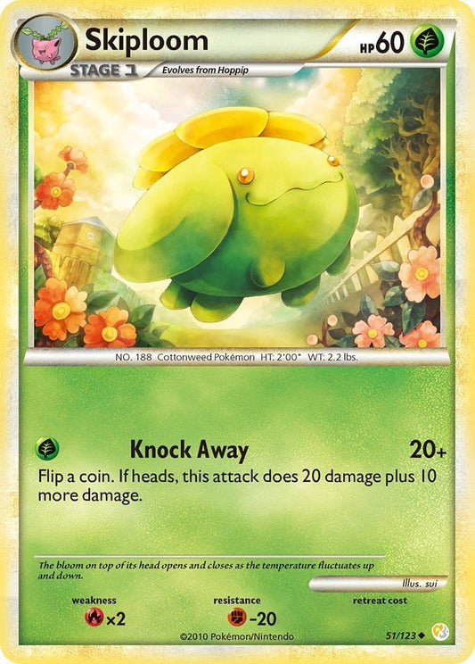 Skiploom - HeartGold SoulSilver 051/123 [ Italiano / Inglese ]