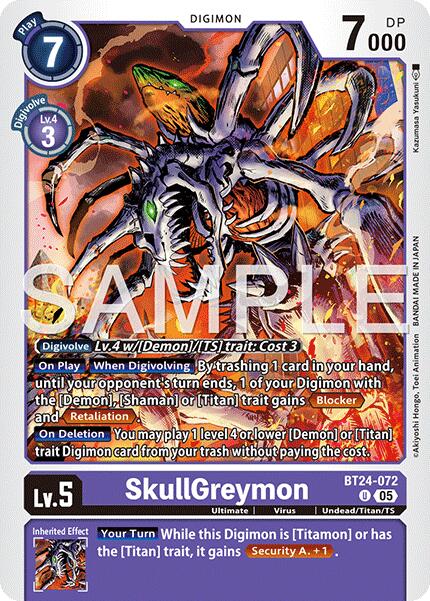 SkullGreymon BT24-072 [ Inglese / Giapponese ]