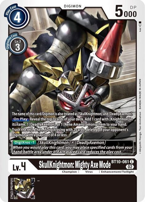 SkullKnightmon: Mighty Axe Mode BT10-061 [ Inglese / Giapponese ]