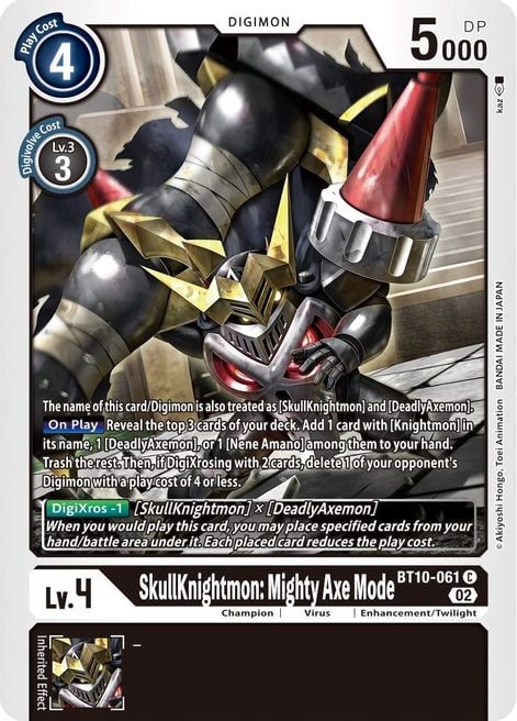 SkullKnightmon : Mighty Axe Mode BT10-061 [ Inglese / Giapponese ]