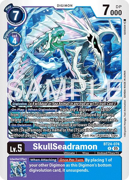 SkullSeadramon BT24-074 [ Inglese / Giapponese ]