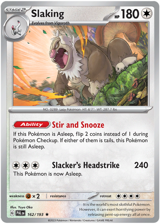 Slaking - Evoluzioni a Paldea 162/193 [ Italiano / Inglese ]