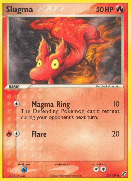 Slugma - EX Deoxys 75/107 [ Italiano / Inglese ]
