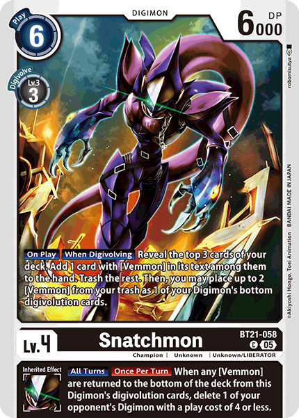 Snatchmon BT21-058 [ Inglese / Giapponese ]