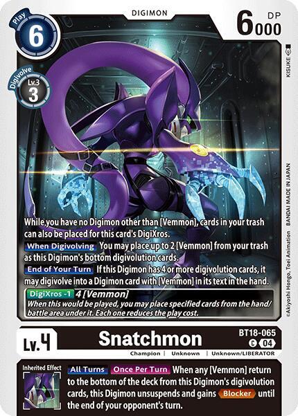 Snatchmon BT18-065 [ Inglese / Giapponese ]