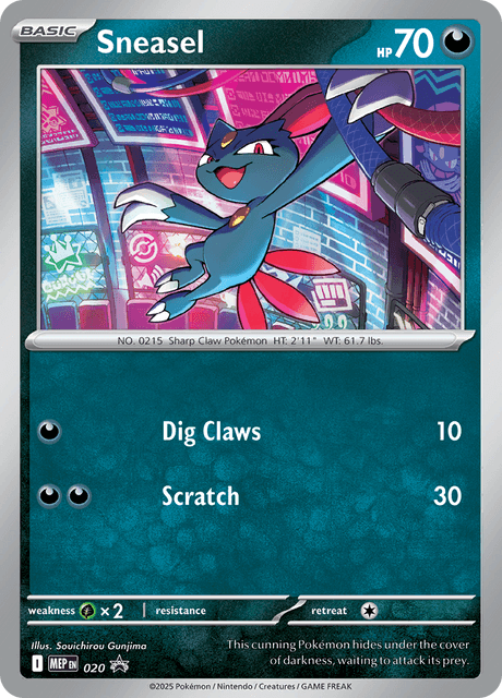 Sneasel - MEP Black Star Promos MEP 020 [ Italiano / Inglese ]