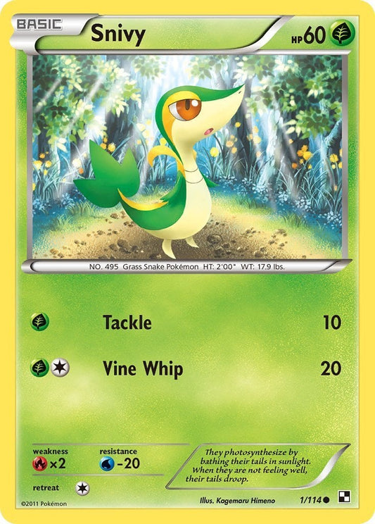 Snivy - Nero e Bianco 1/114 [ Italiano / Inglese ]