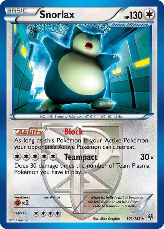 Snorlax - Uragano Plasma 101/135 [ Italiano / Inglese ]