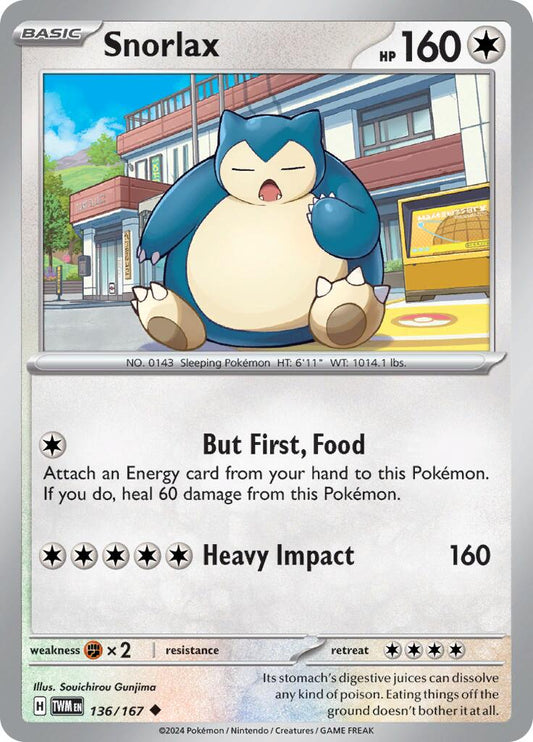 Snorlax - Crepuscolo Mascherato 136/167 [ Italiano / Inglese ]