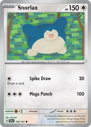 Snorlax - Scintille Folgoranti 144/191 [ Italiano / Inglese ]