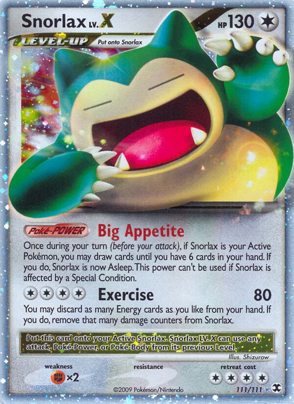 Snorlax Lv.X - L'Ascesa dei Rivali 111/111 [ Italiano / Inglese ]