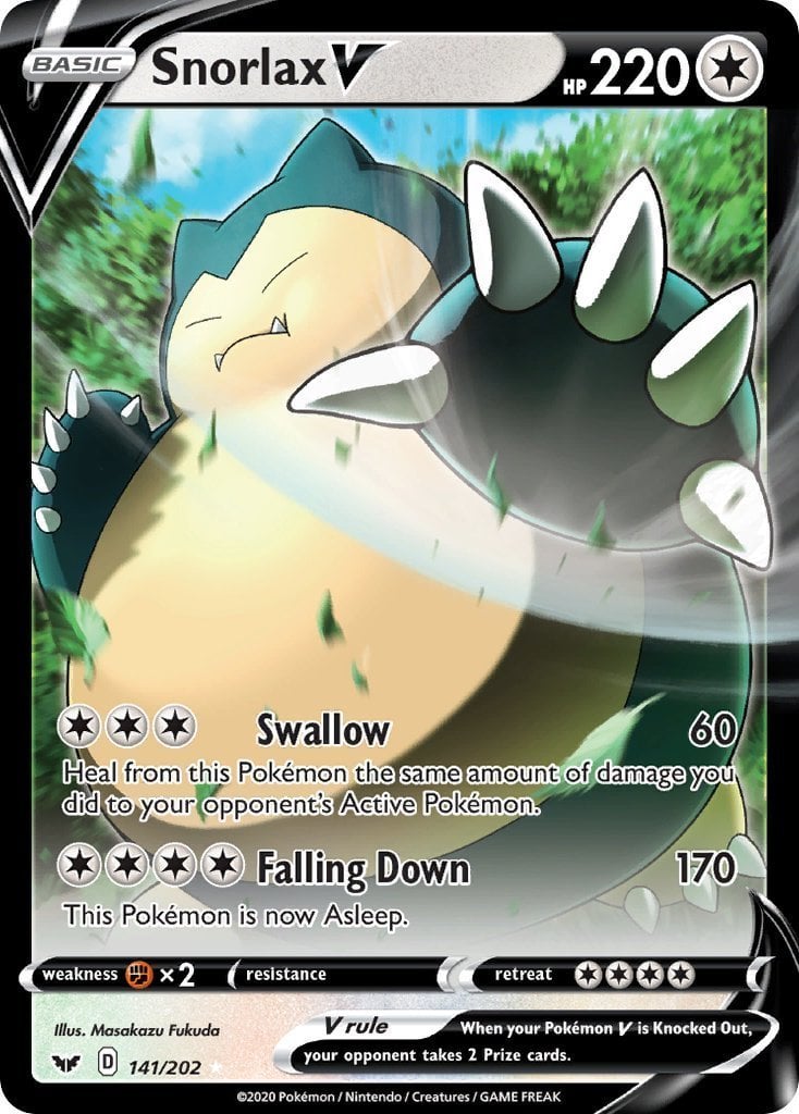 Snorlax V - Spada e Scudo 141/202 [ Italiano / Inglese ]